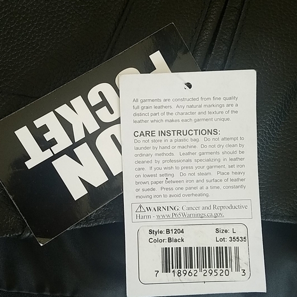 NWT 100%LEATHER VEST W/GUN POCKET BLANK SLATE TO MAKE IT LOOK LIKE YOU&YOUR BIKE - Picture 11 of 12